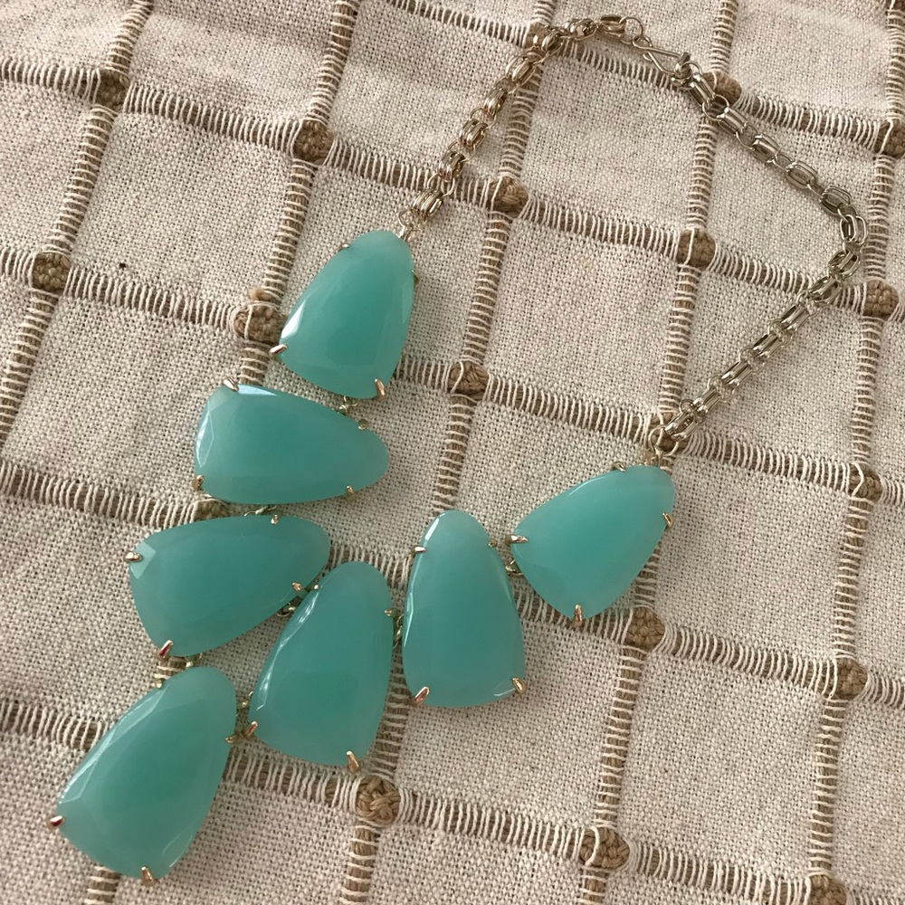 Harlow Statement Necklace In ‘Chalcedony’